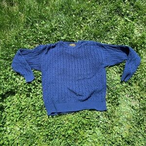 Eddie Bauer Large Blue Malaysian sweater